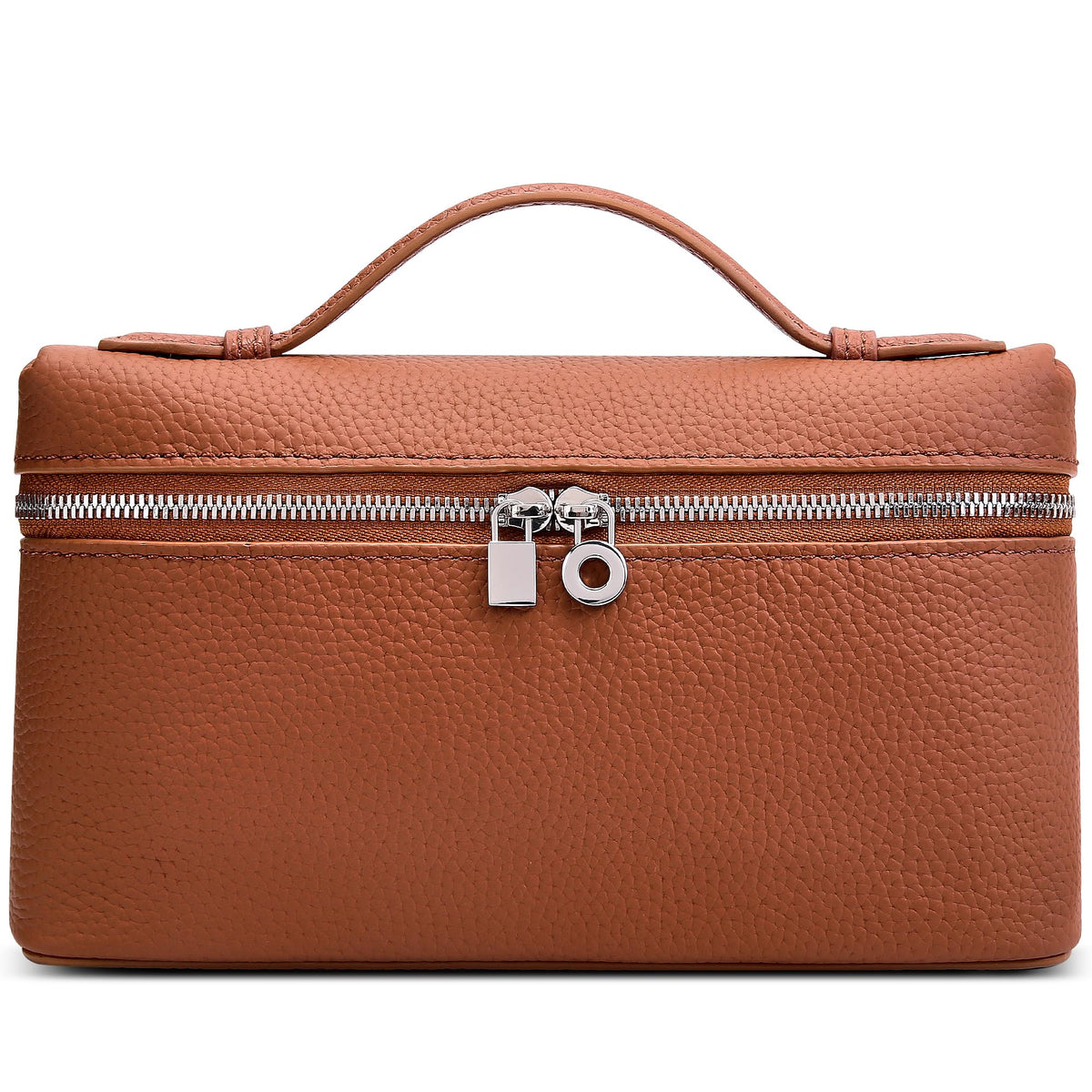 Small Genuine Leather Top-Handle Bag A5969