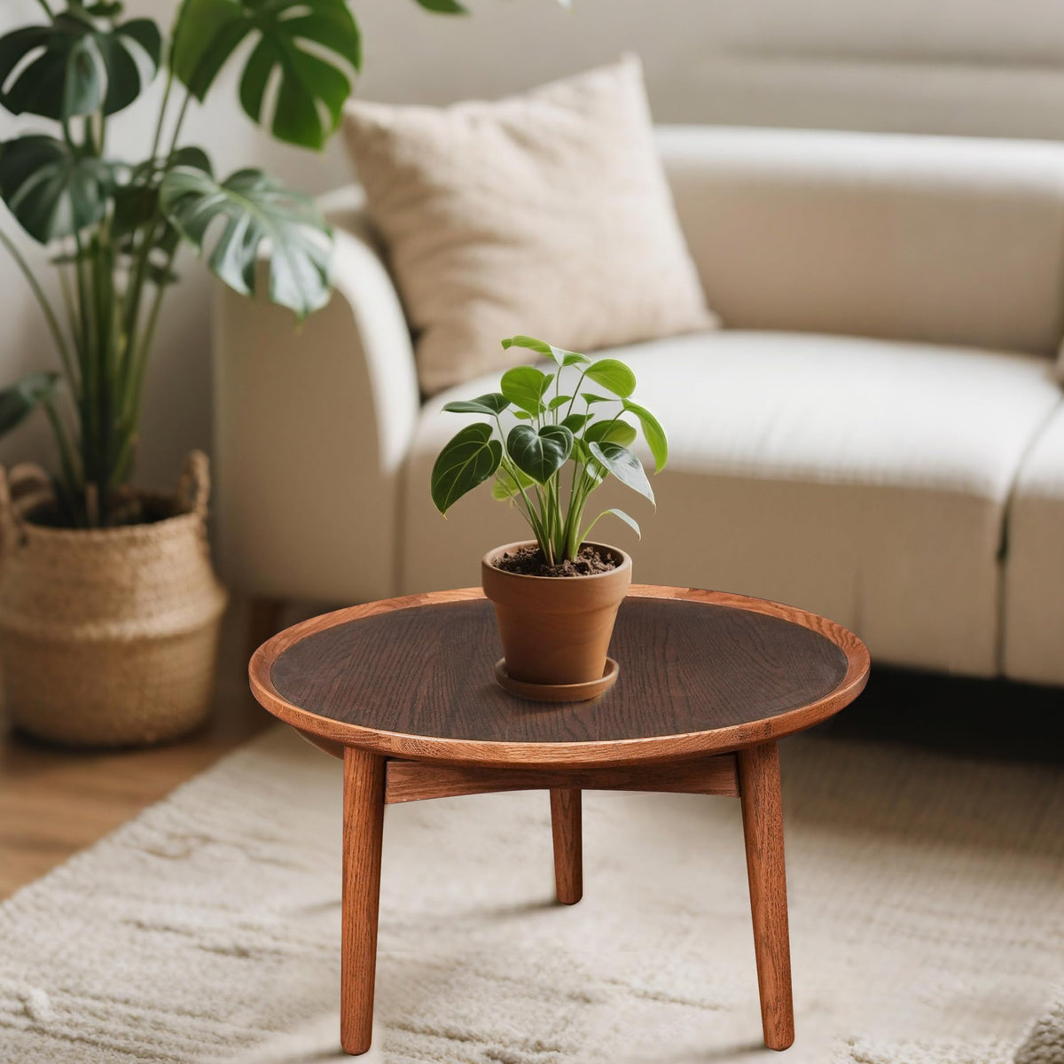 24 Round Solid Oak Coffee Table P34835