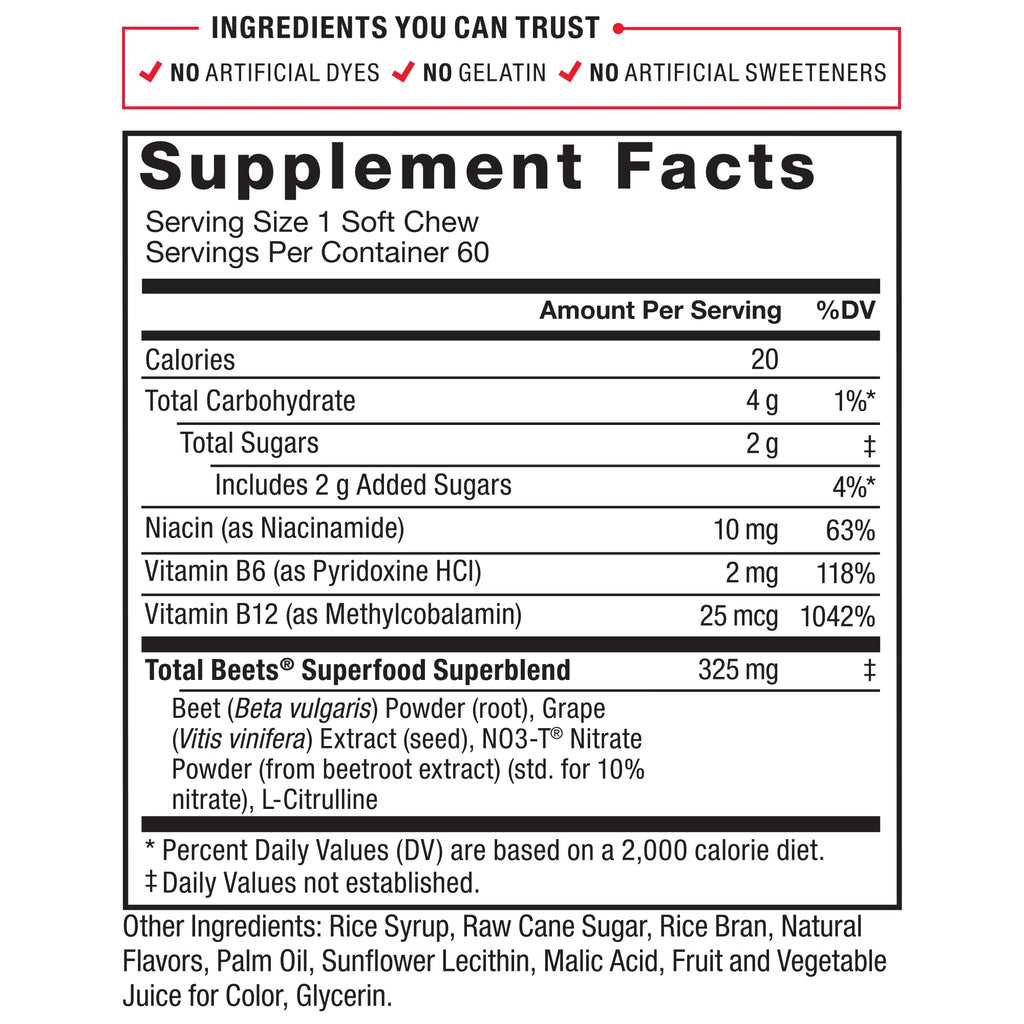 Beet Soft Chews and Turmeric Joint Support Supplement H553737