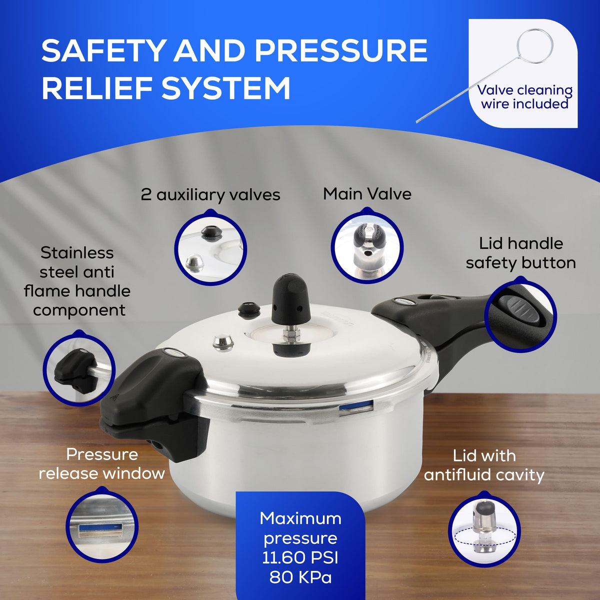 3.7 Qt Aluminum Pressure Pot K757