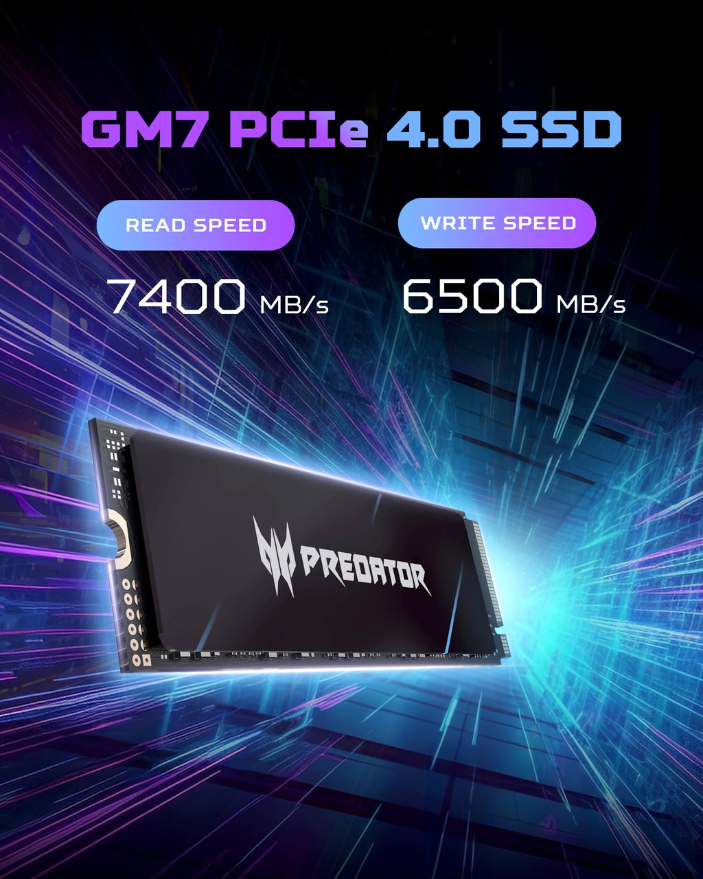 2TB M.2 2280 PCIe Gen 4 x4 NVMe Internal Solid State Drive B449