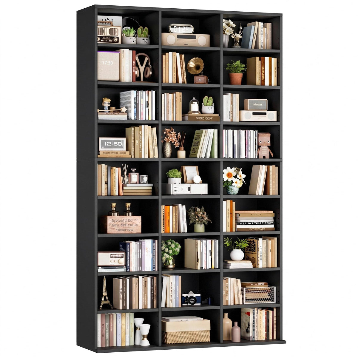 75'' H Black 27 Cube Bookshelf N574969