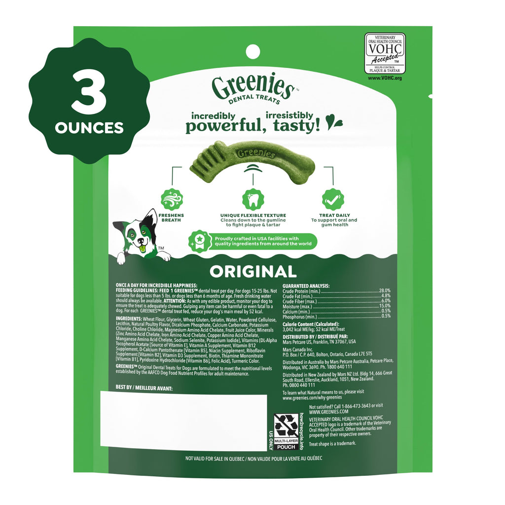 Natural Dental Dog Treats 5 Count B3638
