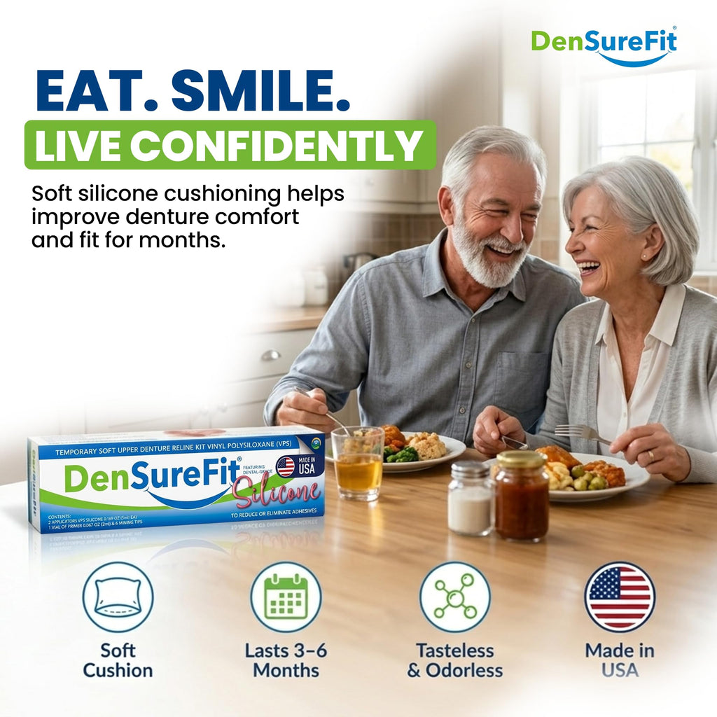 Upper Denture Reline Kit Soft Silicone Liner Z65882