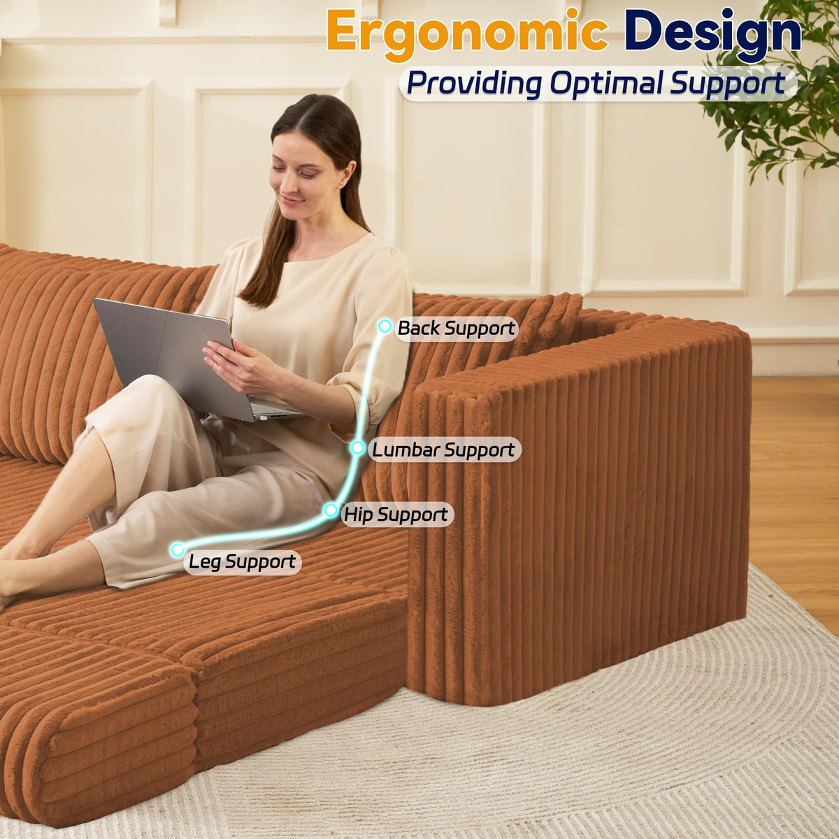 4-in-1 Convertible Sofa Bed J794638