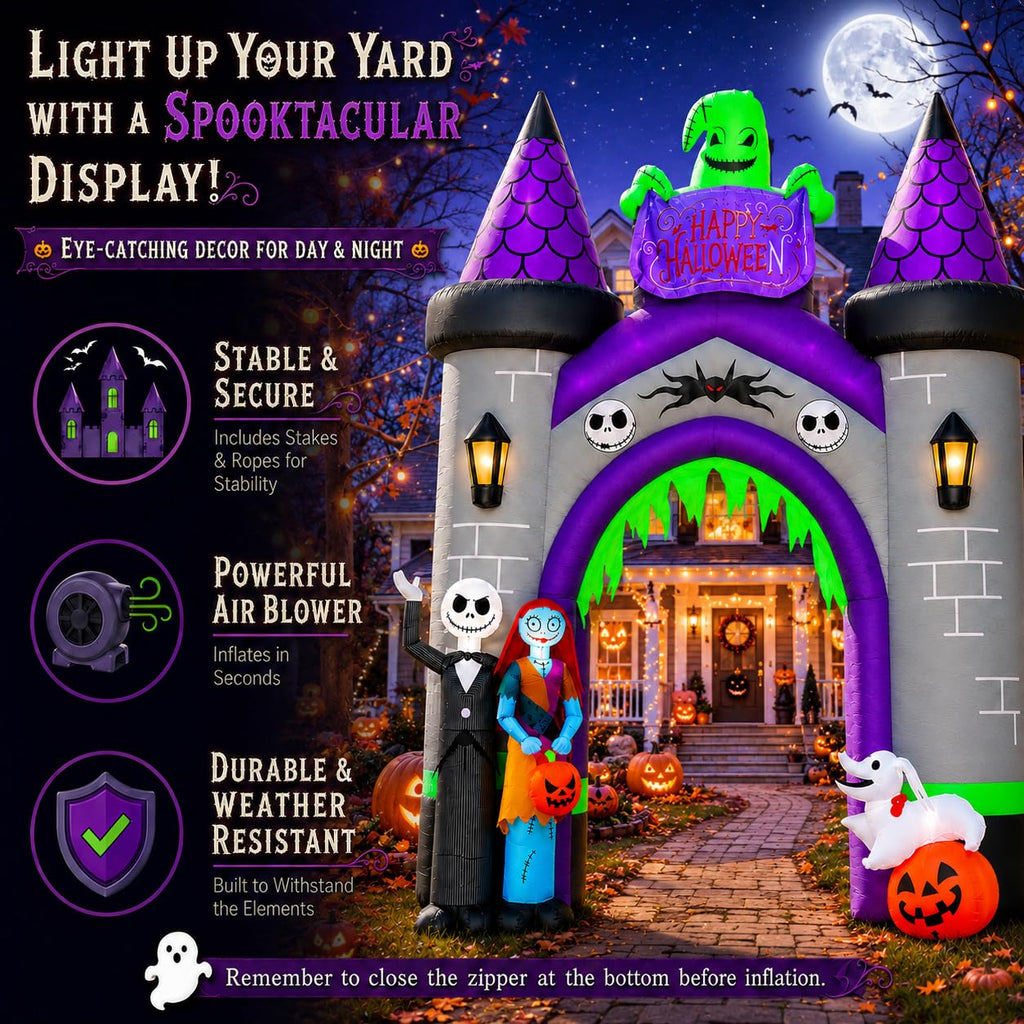 12FT Inflatable Archway with LED Light F541355