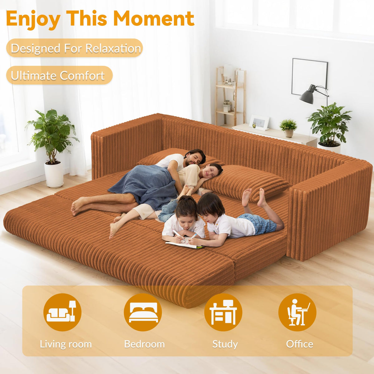 4-in-1 Convertible Sofa Bed J794638