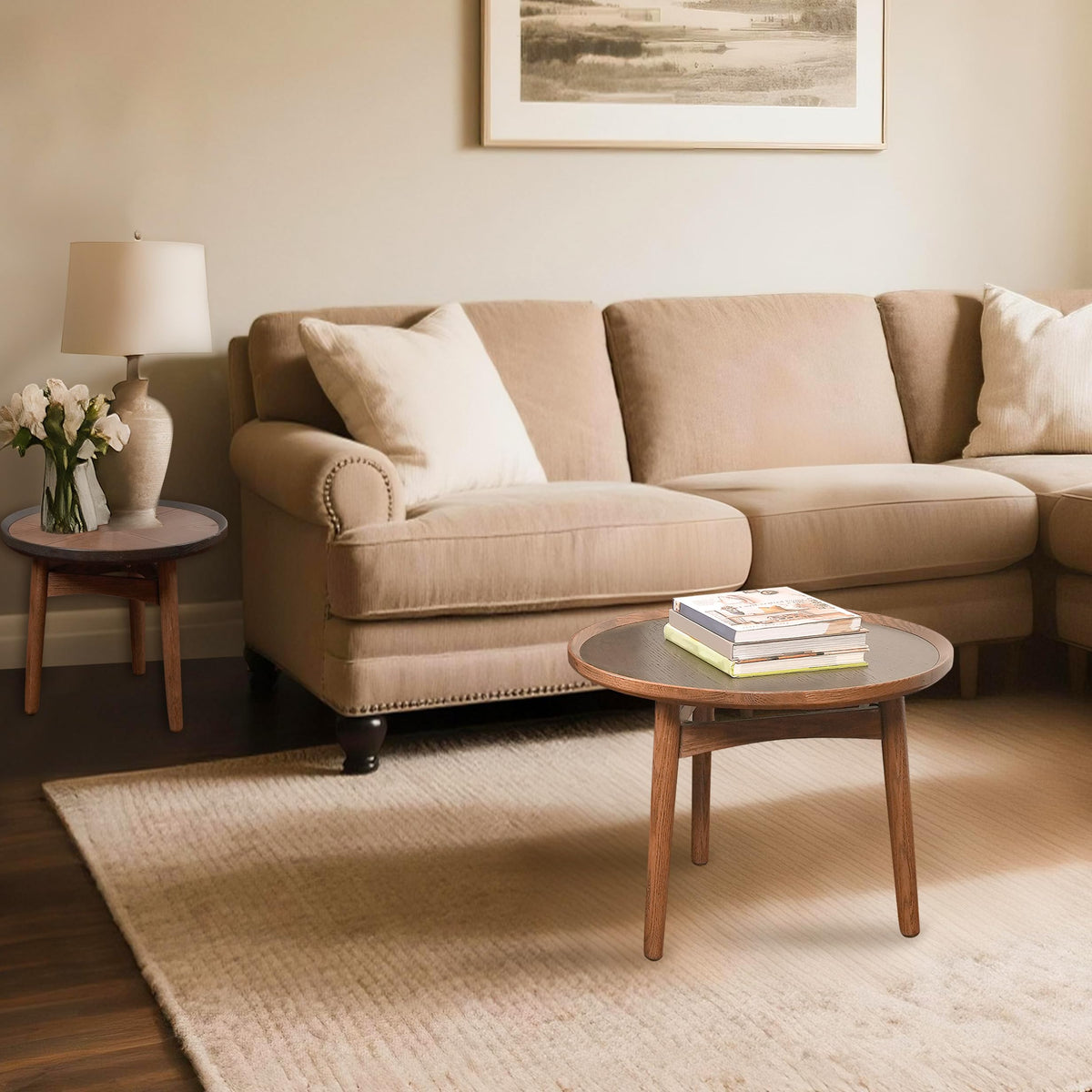 24 Round Solid Oak Coffee Table P34835