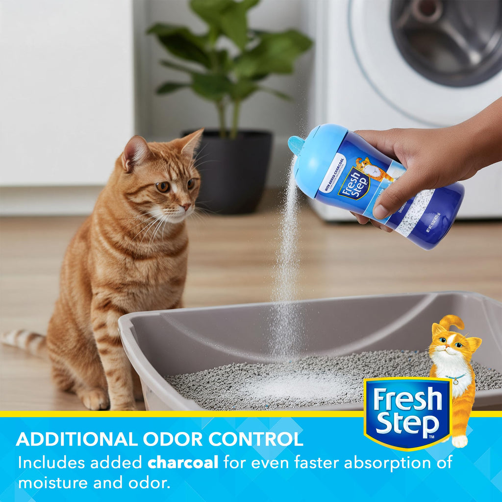Charcoal Odor Eliminating Cat Litter Box Powder, 15 Oz Q82354