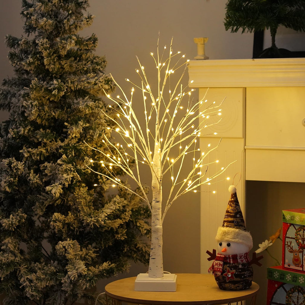 2 Pack Artificial Tree Lamp with Timer T24937