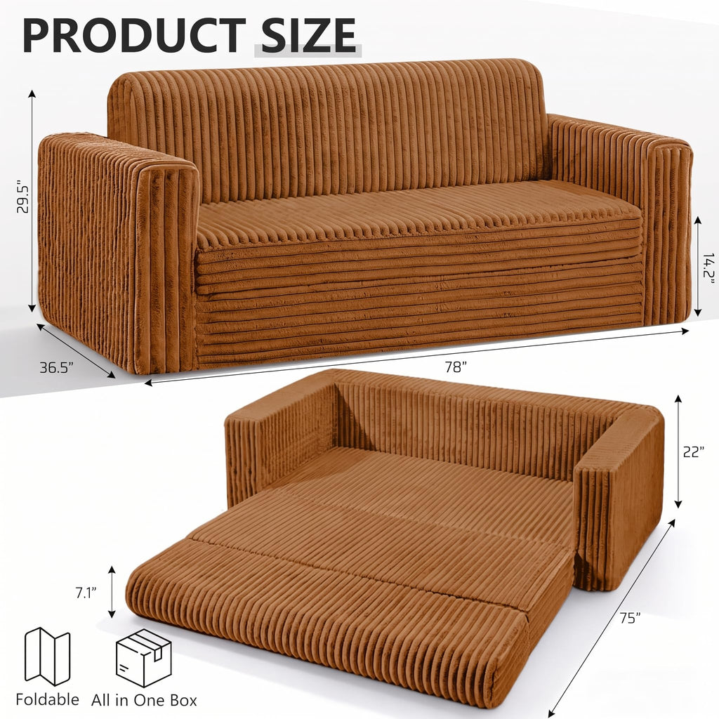 4-in-1 Convertible Sofa Bed J794638