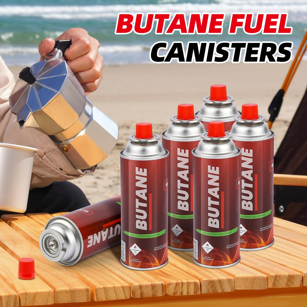 Butane Fuel Canisters 12 Pack H728155