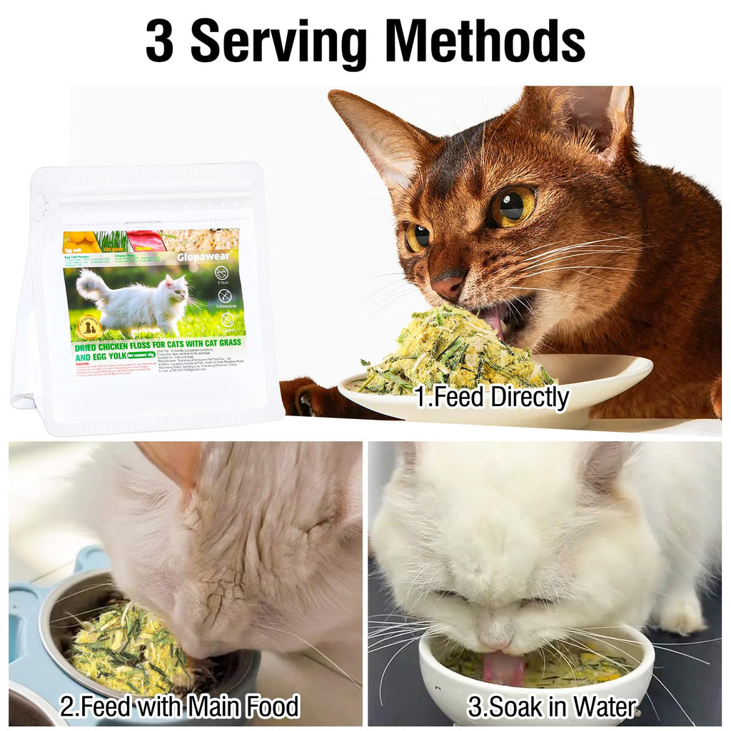Freeze Drying Cat Grass Treats with Chicken & Egg Yolk 2.3 oz E525694