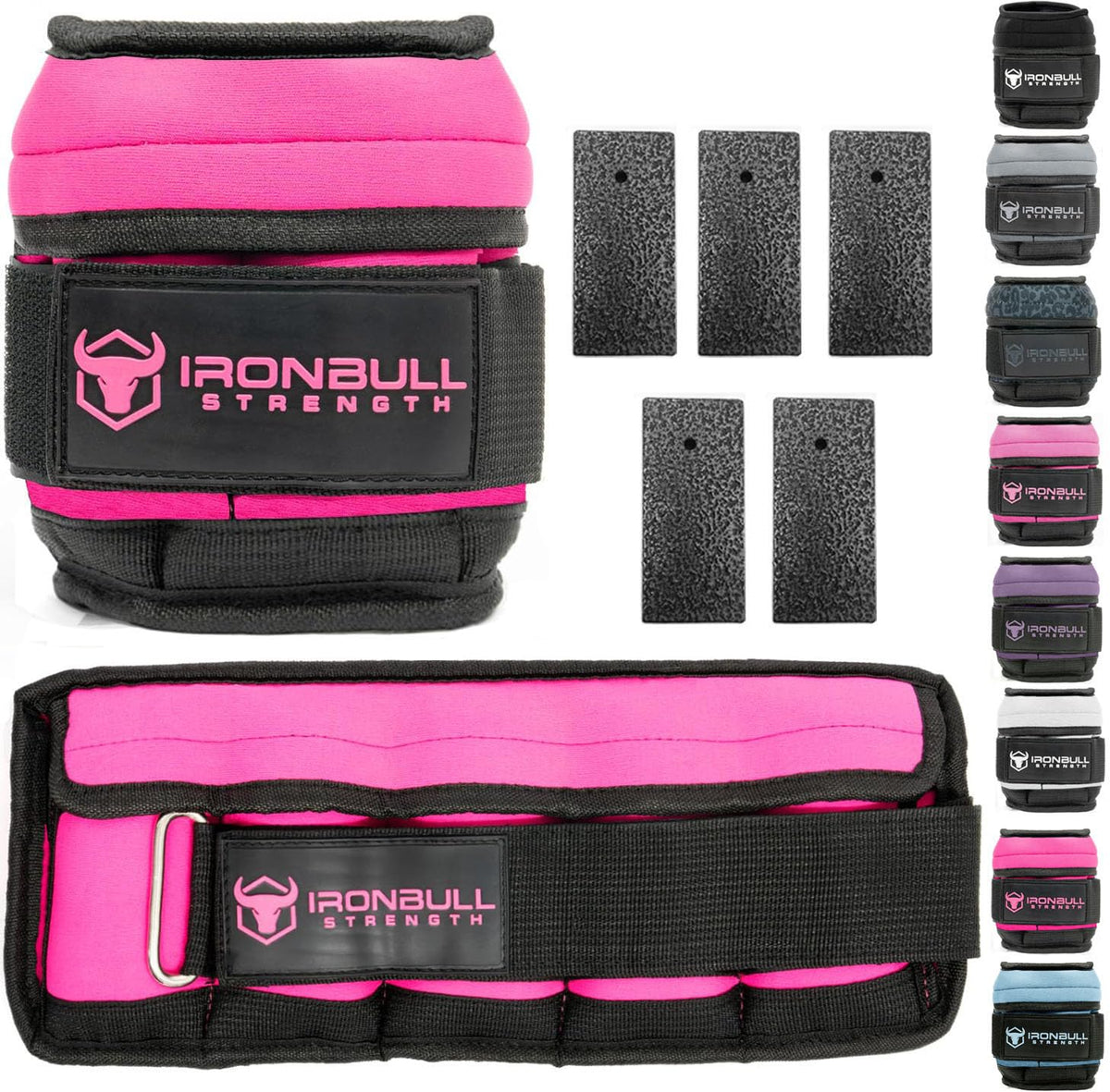 Adjustable Ankle Weights 10lbs/Pair with Straps X416541