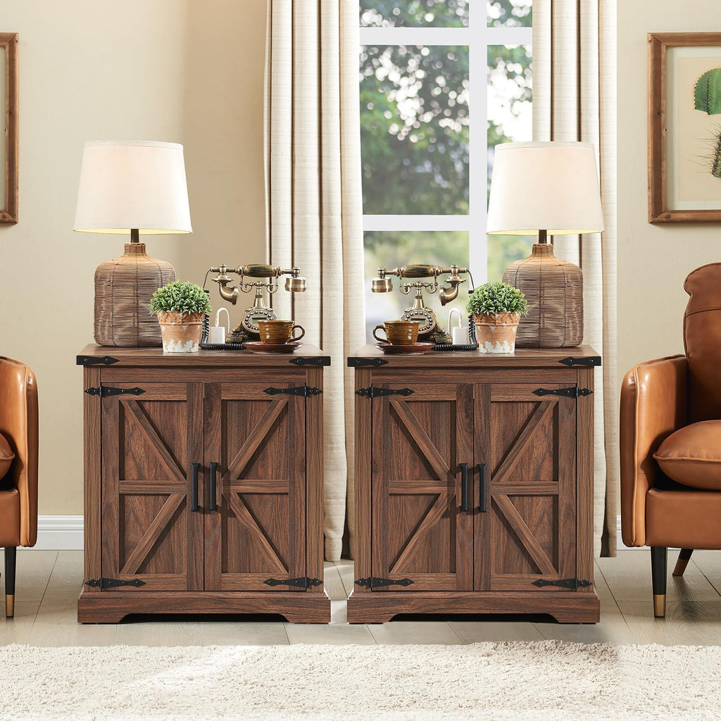 24" End Table Set of 2 with Charging Station N90271