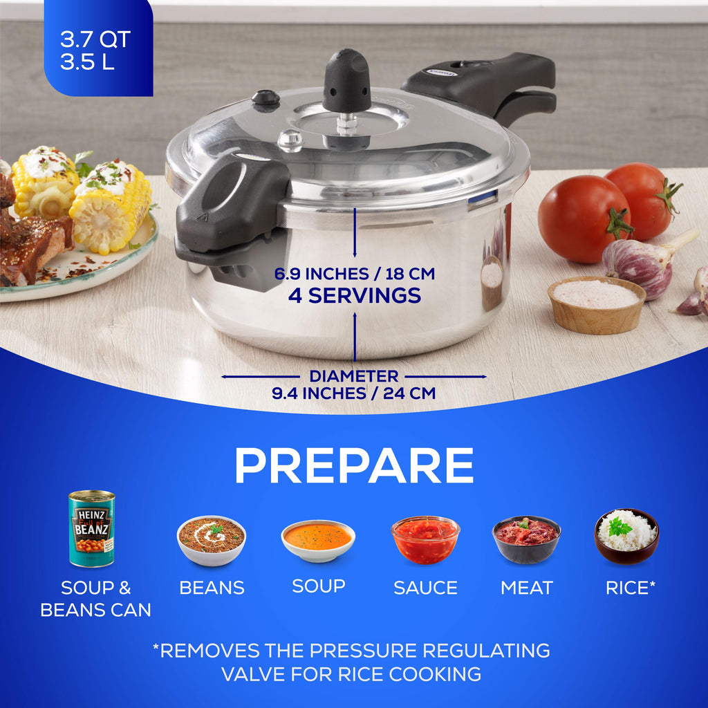 3.7 Qt Aluminum Pressure Pot K757