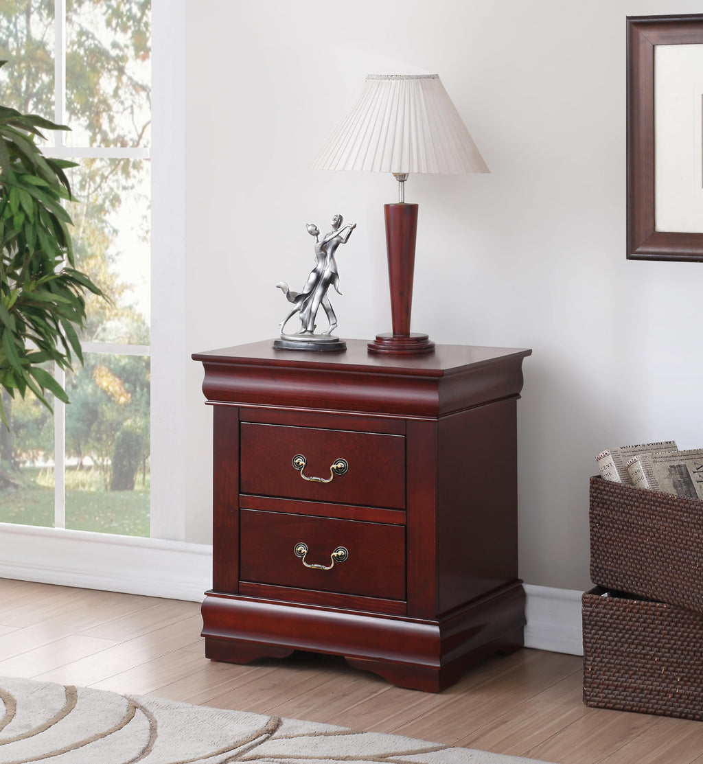 2-Drawer Wood Nightstand O9629