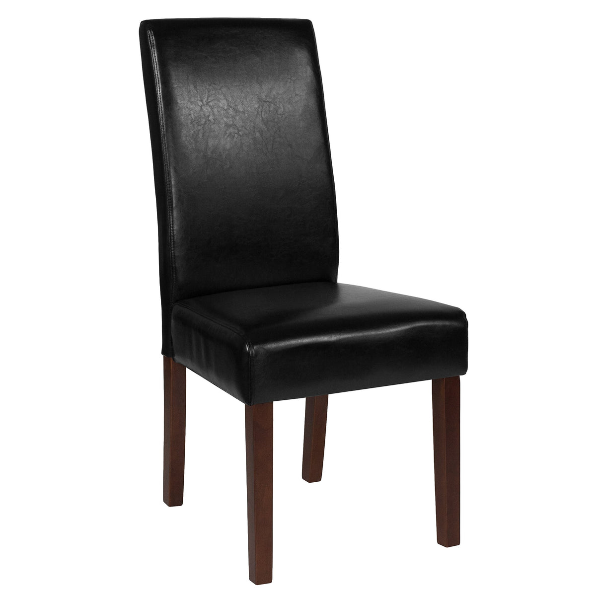 Black Faux Leather Parsons Chair S38784