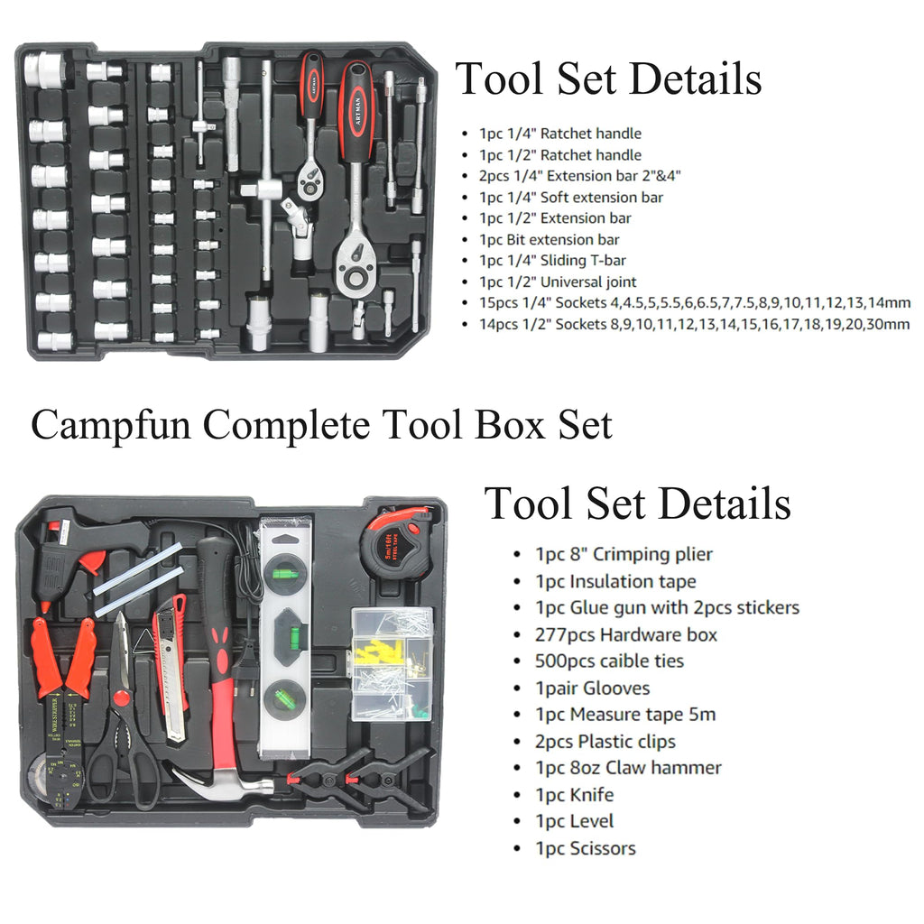 899-Piece Household Tool Set with Rolling Case N30762
