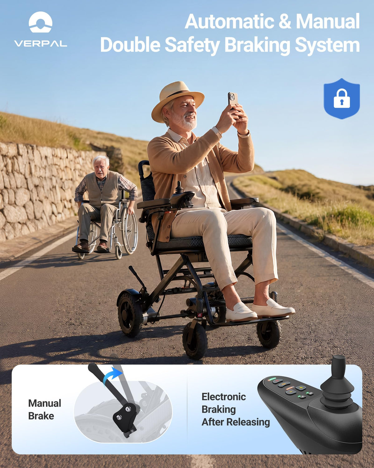 32lbs Foldable Electric Wheelchair 360W Dual Motor 220 lbs Capacity N45693