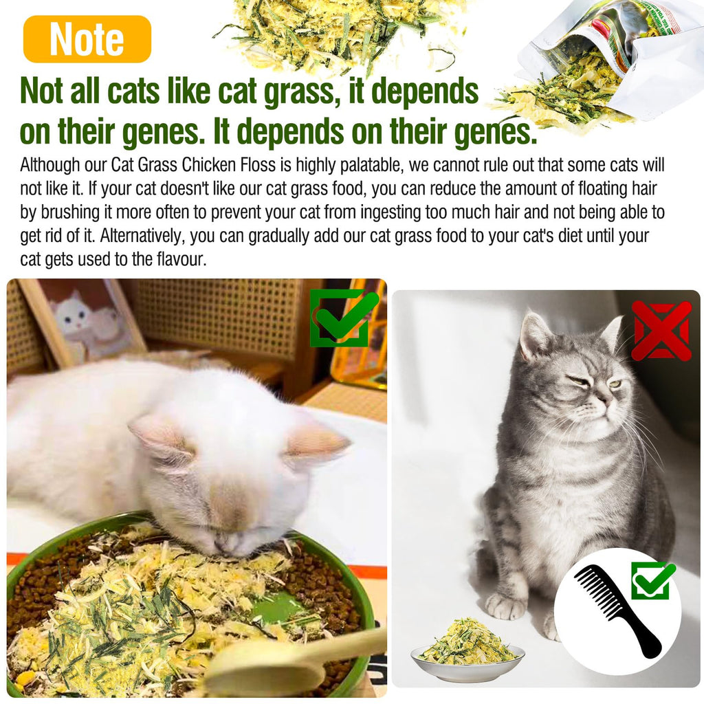 Freeze Drying Cat Grass Treats with Chicken & Egg Yolk 2.3 oz E525694