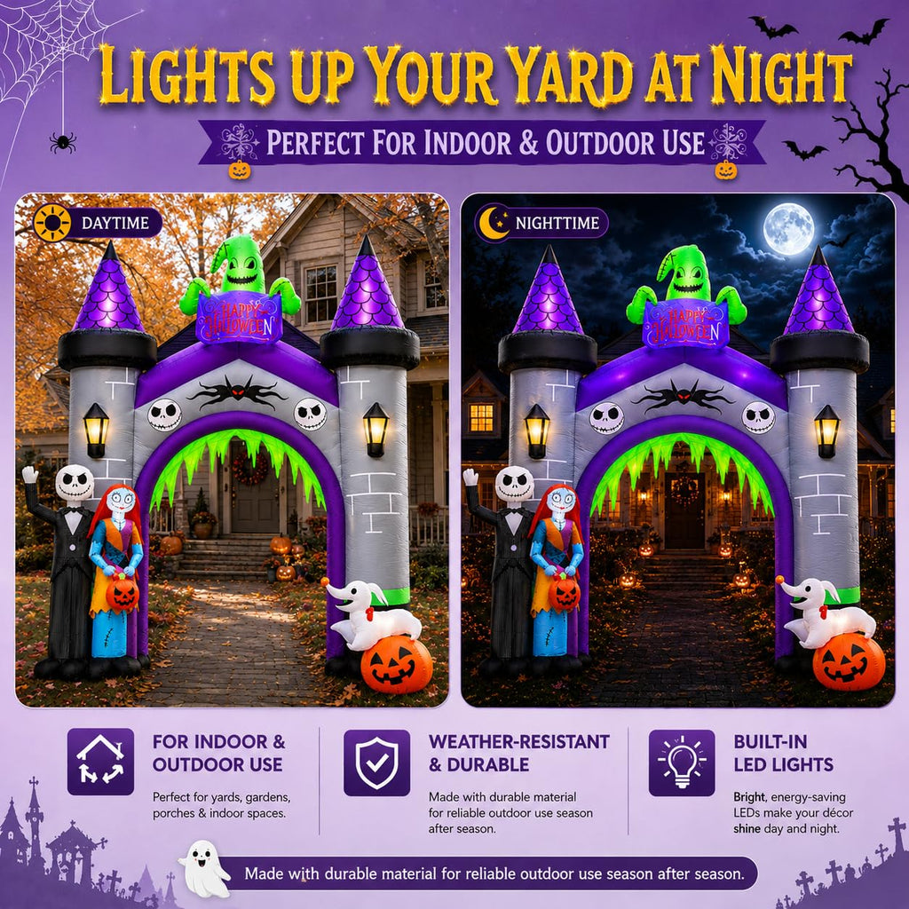 12FT Inflatable Archway with LED Light F541355