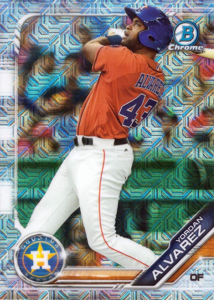 2019 Bowman Chrome Mojo Refractor Yordan Alvarez Pre-Rookie Card C9841
