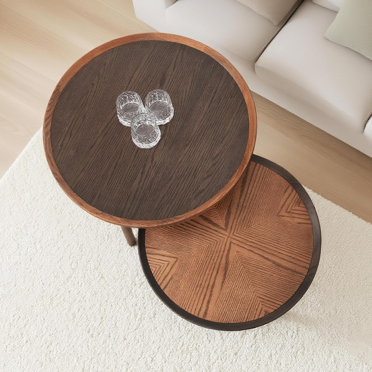 24 Round Solid Oak Coffee Table P34835