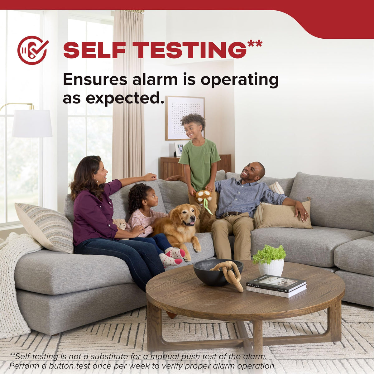 Smoke Detector, Hardwired with AA Battery Backup, 3 Pack I610767
