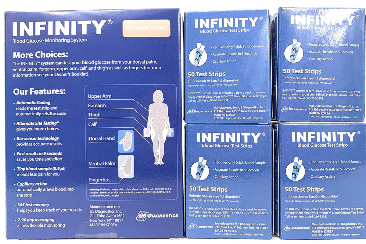 Infinity Meter with 200 Test Strips E433