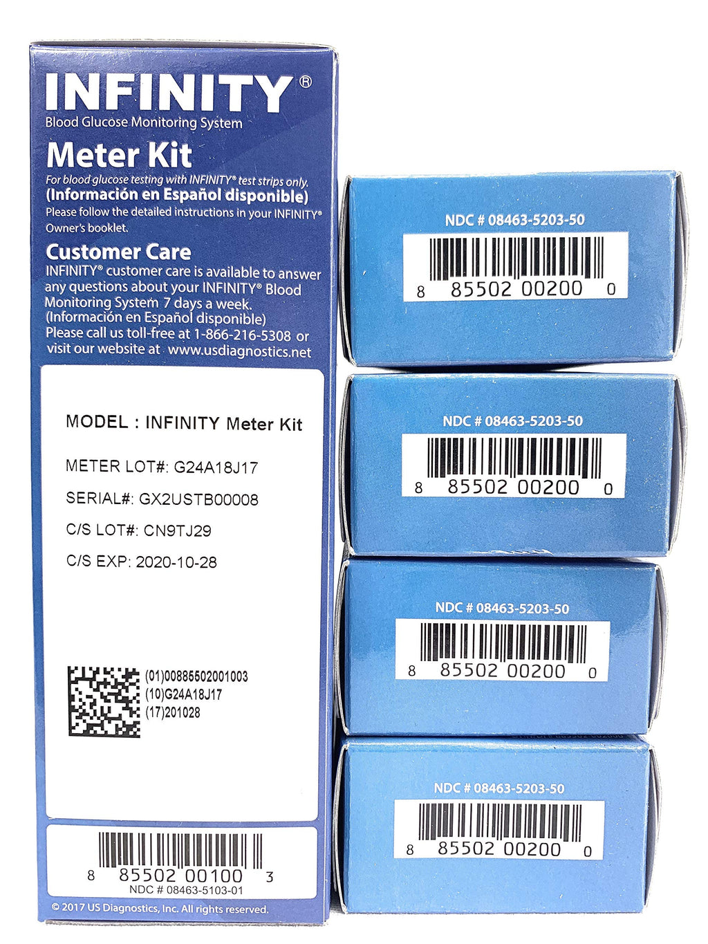 Infinity Meter with 200 Test Strips E433
