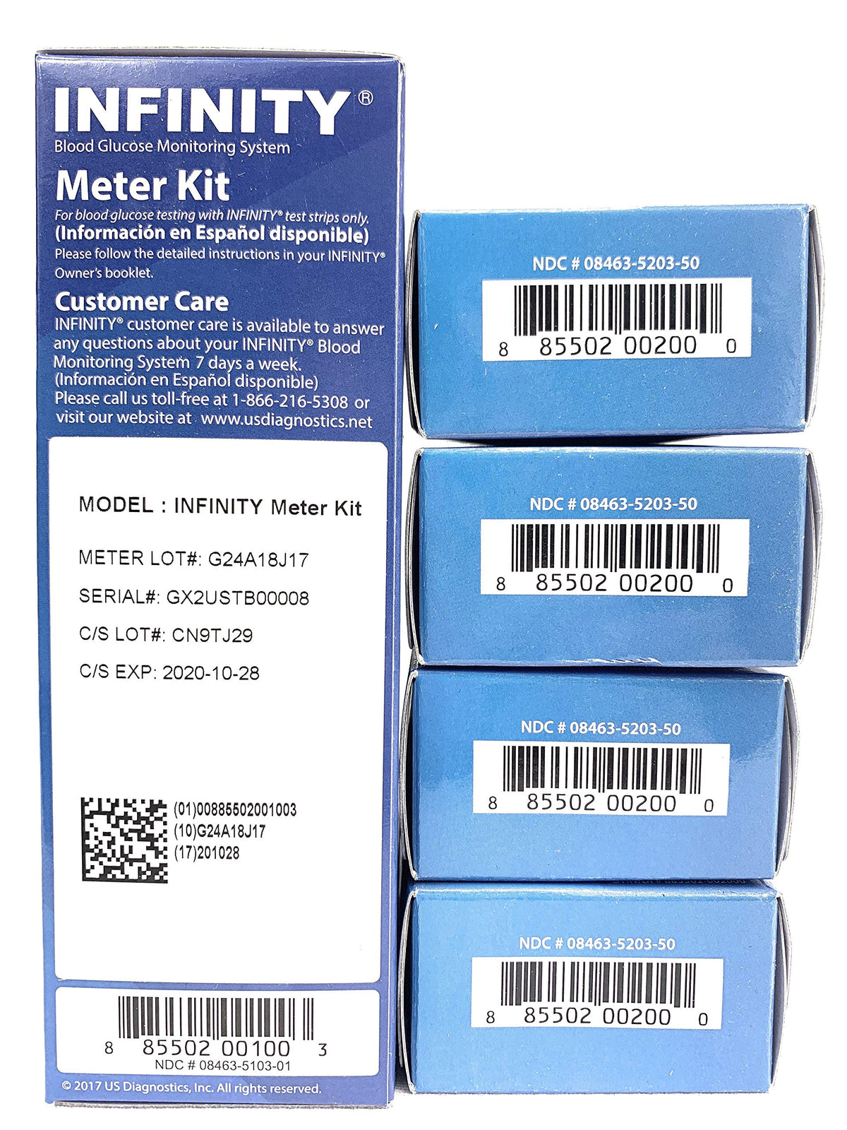 Infinity Meter with 200 Test Strips E433